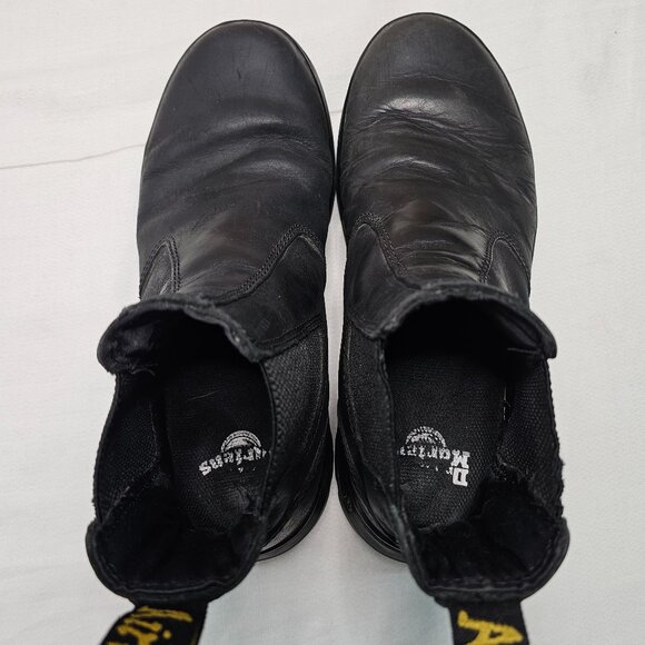 Doc Dr. Martens Air Wair Embury Leather Chelsea Boots Black Men 9 - Women 10 - Picture 6 of 14